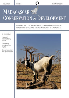 Volume 7 Issue 3. 2012. Journal Madagacsar Conservation & Development